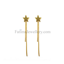 Earrings - Gold Shooting Star