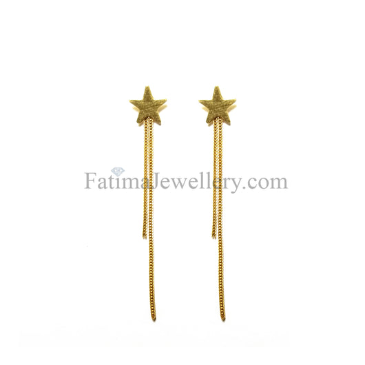 Earrings - Gold Shooting Star